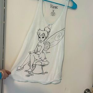 Used - See through Tinkerbell tank top - can also be used as a swimsuit cover